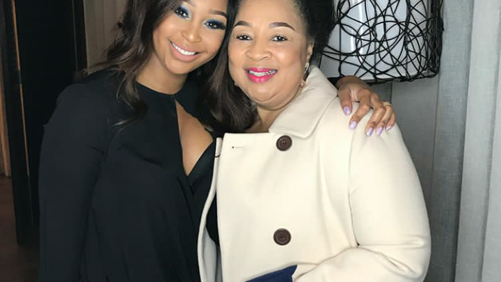 Minnie Dlamini and her mom
