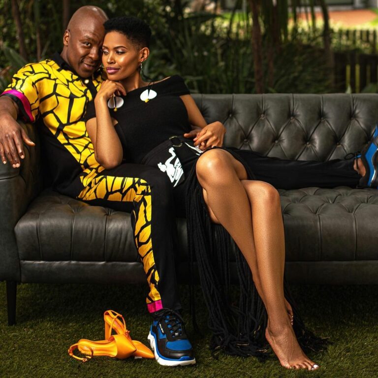 Kabelo and Gail Mabalane celebrate their union
