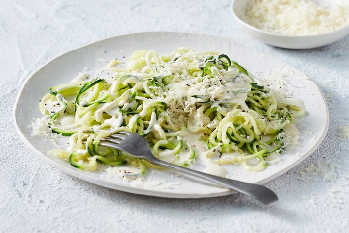 keto vegetarian zucchini alfredo