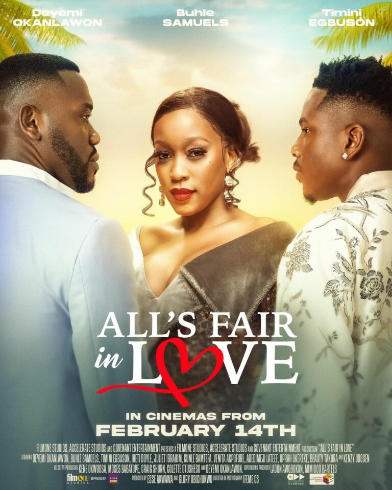 Buhle Samuels stars in new Nigerian movie, All is Fair in Love