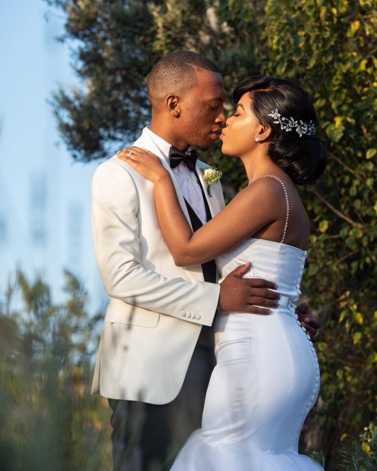 Dumi Mkokstad and wife celebrate their 5th anniversary